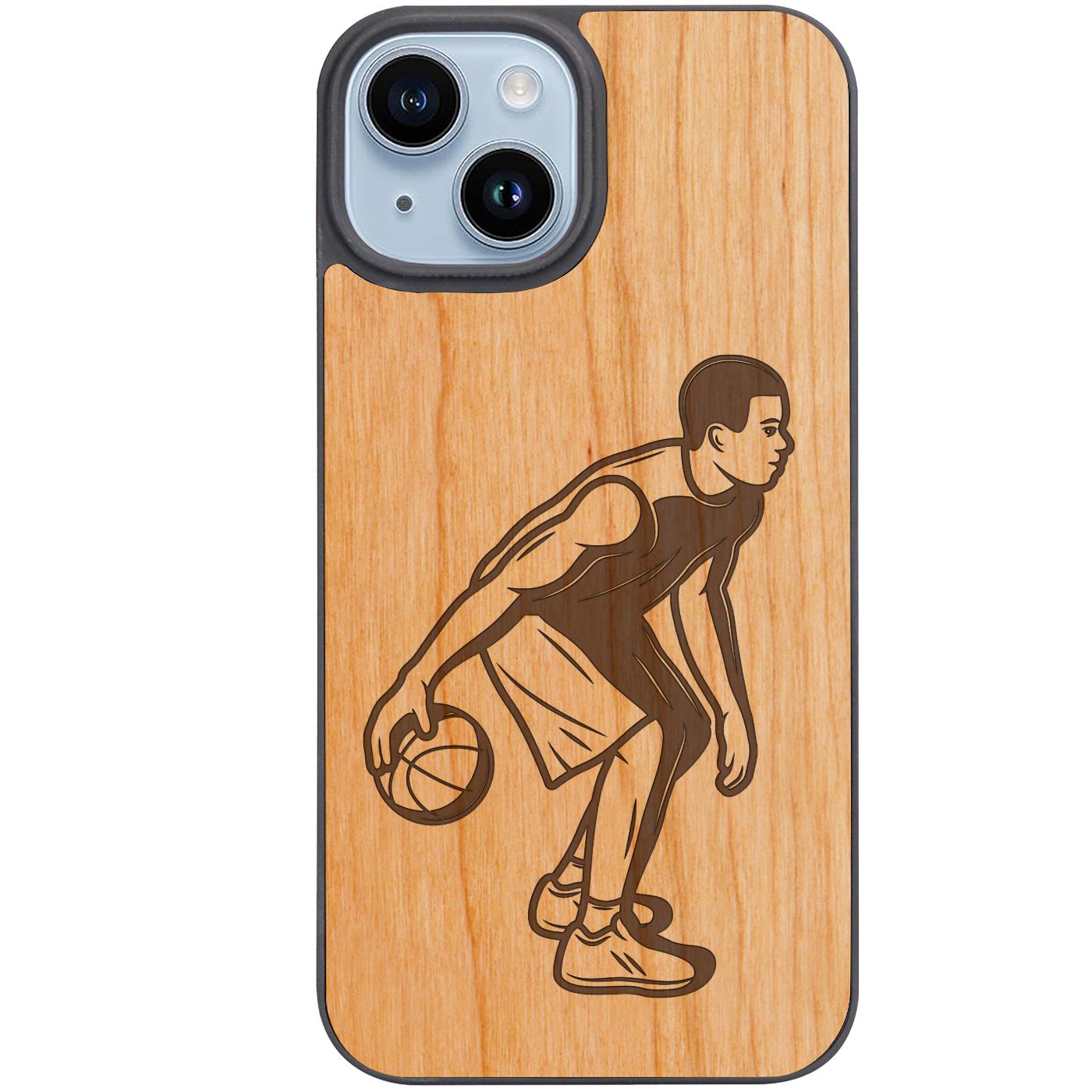 The Athlete Playing Basketball - Engraved Phone Case