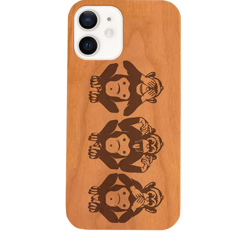 Three Wise Monkeys - Engraved Phone Case for iPhone 15/iPhone 15 Plus/iPhone 15 Pro/iPhone 15 Pro Max/iPhone 14/
    iPhone 14 Plus/iPhone 14 Pro/iPhone 14 Pro Max/iPhone 13/iPhone 13 Mini/
    iPhone 13 Pro/iPhone 13 Pro Max/iPhone 12 Mini/iPhone 12/
    iPhone 12 Pro Max/iPhone 11/iPhone 11 Pro/iPhone 11 Pro Max/iPhone X/Xs Universal/iPhone XR/iPhone Xs Max/
    Samsung S23/Samsung S23 Plus/Samsung S23 Ultra/Samsung S22/Samsung S22 Plus/Samsung S22 Ultra/Samsung S21