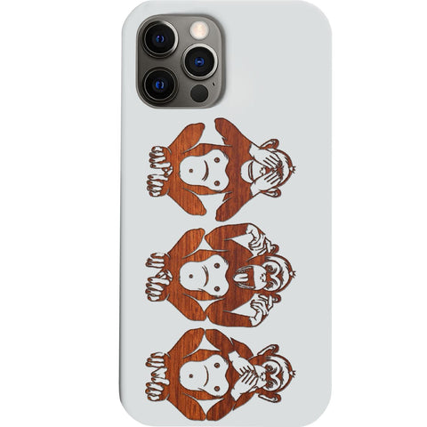 Three Wise Monkeys - Engraved Phone Case for iPhone 15/iPhone 15 Plus/iPhone 15 Pro/iPhone 15 Pro Max/iPhone 14/
    iPhone 14 Plus/iPhone 14 Pro/iPhone 14 Pro Max/iPhone 13/iPhone 13 Mini/
    iPhone 13 Pro/iPhone 13 Pro Max/iPhone 12 Mini/iPhone 12/
    iPhone 12 Pro Max/iPhone 11/iPhone 11 Pro/iPhone 11 Pro Max/iPhone X/Xs Universal/iPhone XR/iPhone Xs Max/
    Samsung S23/Samsung S23 Plus/Samsung S23 Ultra/Samsung S22/Samsung S22 Plus/Samsung S22 Ultra/Samsung S21
