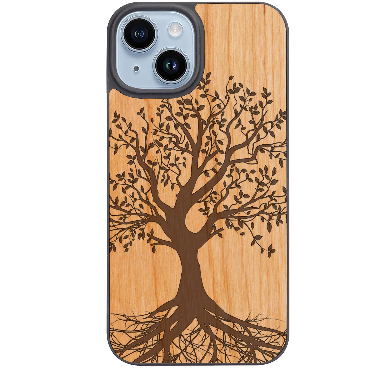 Tree 2 Engraved Phone Case