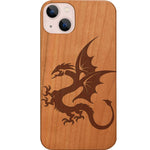 Tribal Dragon With Tail - Engraved Phone Case