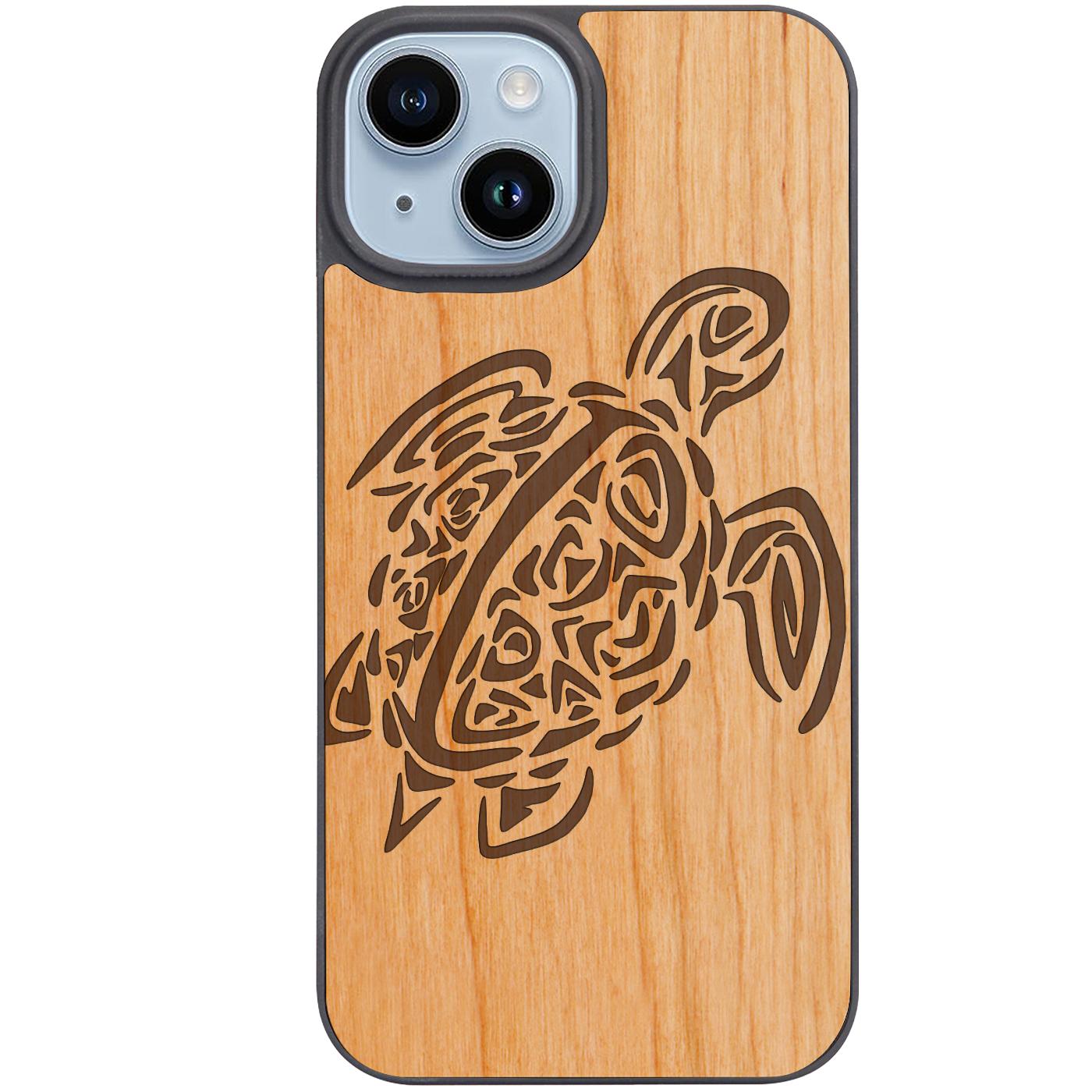 Turtle 1 - Engraved Phone Case