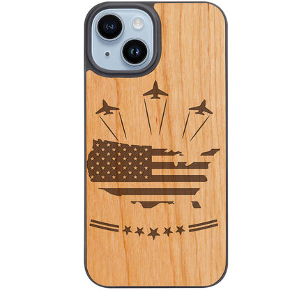 U.S Air Force Flag - Engraved Phone Case