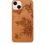 World Map Flag - UV Color Printed Phone Case