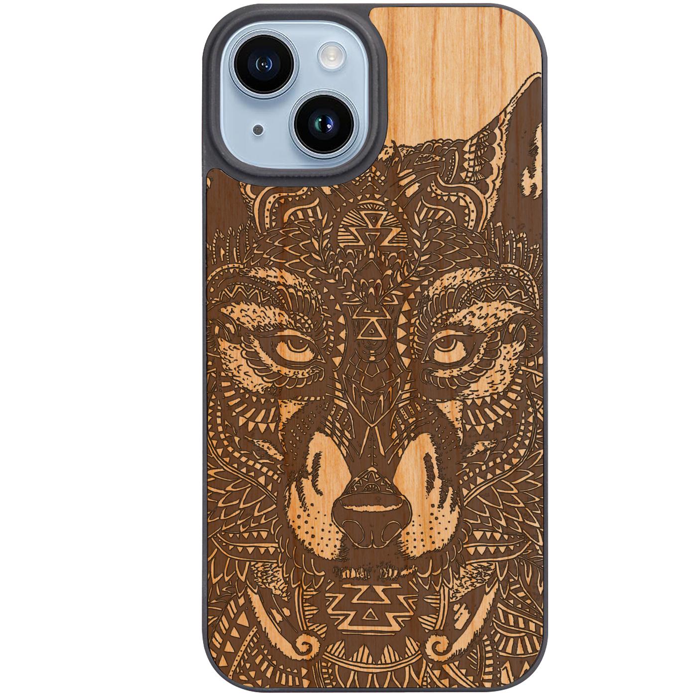 Wolf 1 - Engraved Phone Case