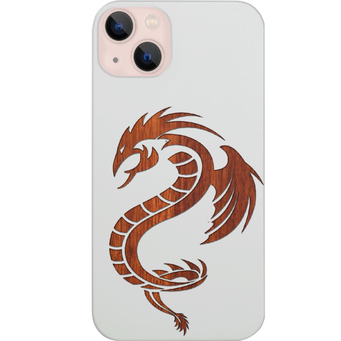 Yin Yang Dragon - Engraved Phone Case