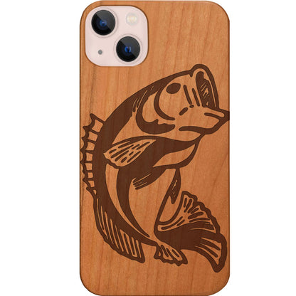 S1594 Bass Fishing Case For iPhone 15 Pro Max