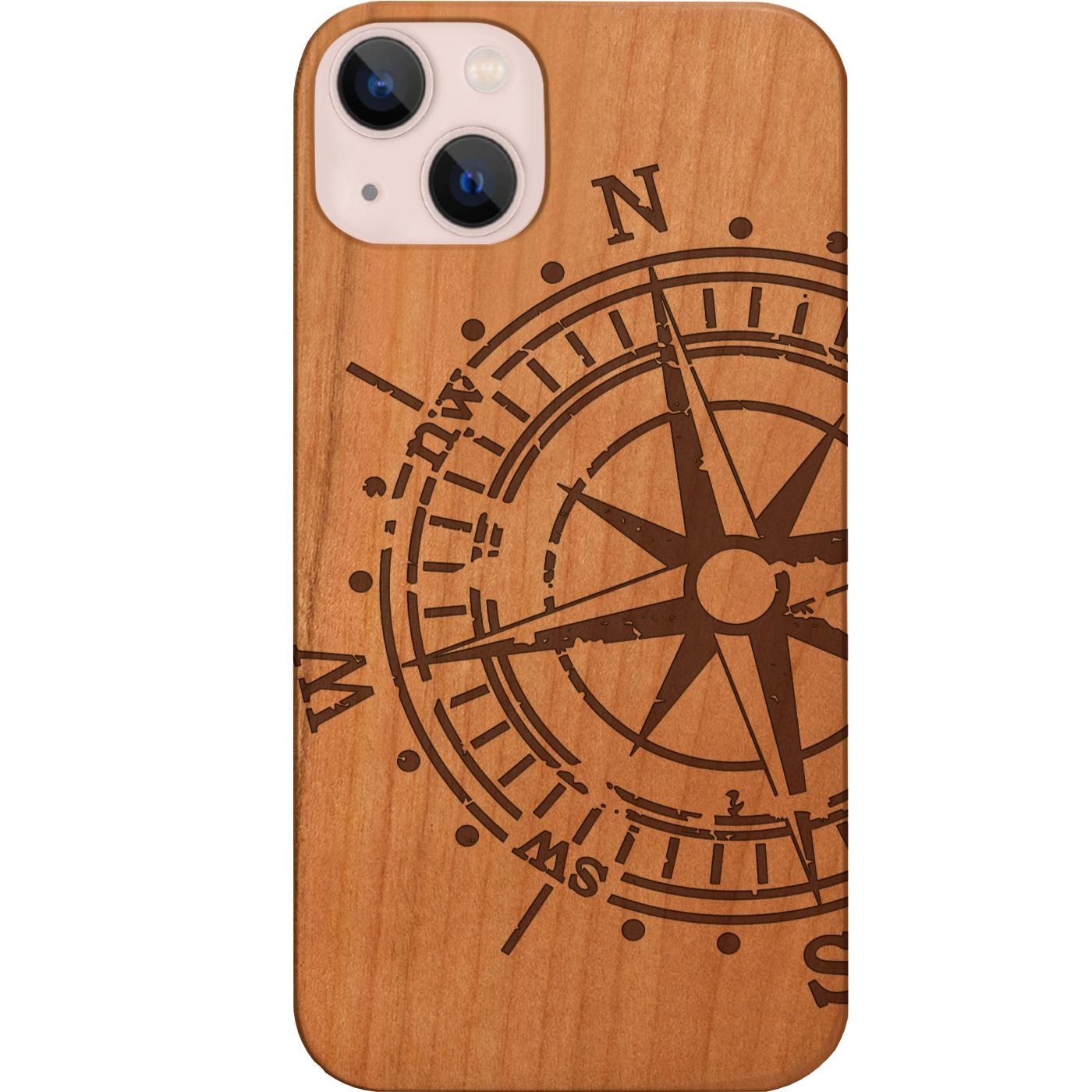 Big Compass - Engraved Phone Case