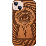 Eye at the Key Hole - Engraved Phone Case