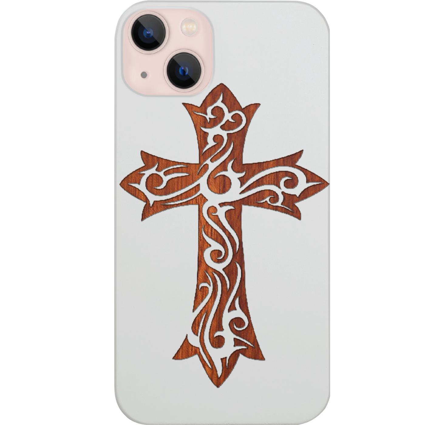 Floral Cross - Engraved  Phone Case for iPhone 15/iPhone 15 Plus/iPhone 15 Pro/iPhone 15 Pro Max/iPhone 14/
    iPhone 14 Plus/iPhone 14 Pro/iPhone 14 Pro Max/iPhone 13/iPhone 13 Mini/
    iPhone 13 Pro/iPhone 13 Pro Max/iPhone 12 Mini/iPhone 12/
    iPhone 12 Pro Max/iPhone 11/iPhone 11 Pro/iPhone 11 Pro Max/iPhone X/Xs Universal/iPhone XR/iPhone Xs Max/
    Samsung S23/Samsung S23 Plus/Samsung S23 Ultra/Samsung S22/Samsung S22 Plus/Samsung S22 Ultra/Samsung S21