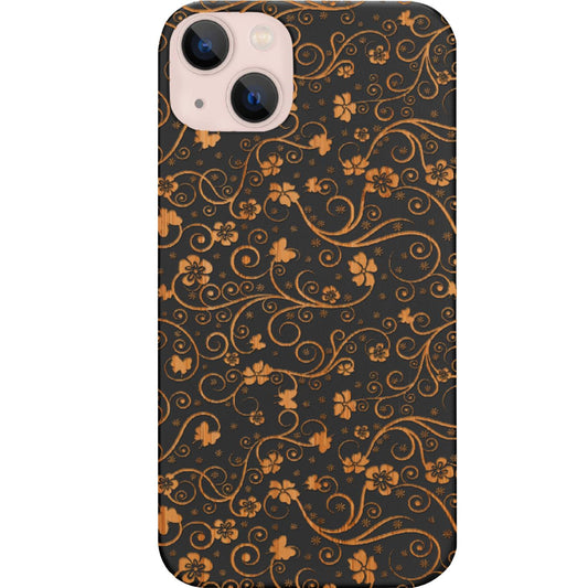 Flower Pattern - Engraved  Phone Case for iPhone 15/iPhone 15 Plus/iPhone 15 Pro/iPhone 15 Pro Max/iPhone 14/
    iPhone 14 Plus/iPhone 14 Pro/iPhone 14 Pro Max/iPhone 13/iPhone 13 Mini/
    iPhone 13 Pro/iPhone 13 Pro Max/iPhone 12 Mini/iPhone 12/
    iPhone 12 Pro Max/iPhone 11/iPhone 11 Pro/iPhone 11 Pro Max/iPhone X/Xs Universal/iPhone XR/iPhone Xs Max/
    Samsung S23/Samsung S23 Plus/Samsung S23 Ultra/Samsung S22/Samsung S22 Plus/Samsung S22 Ultra/Samsung S21