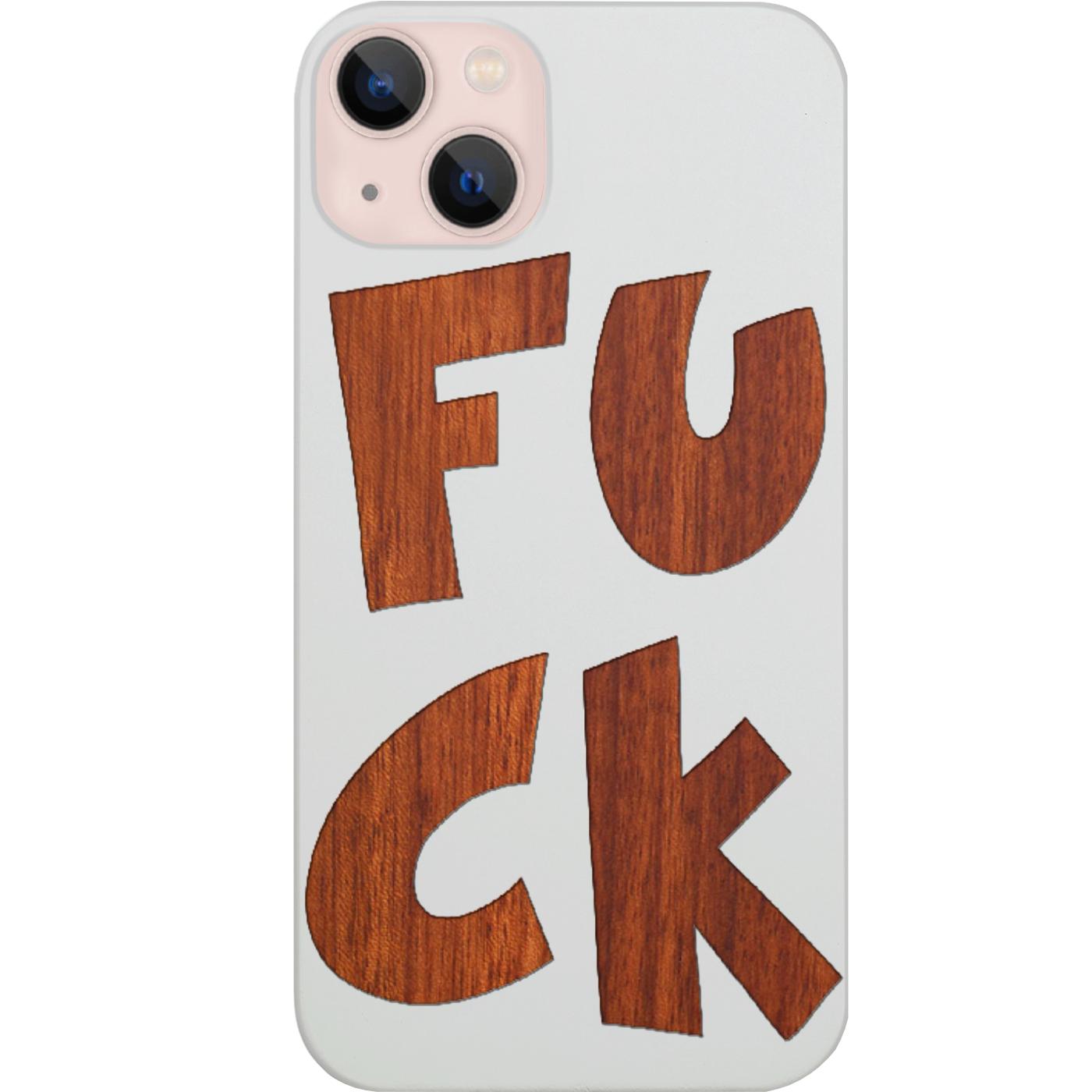 Fuck - Engraved Phone Case