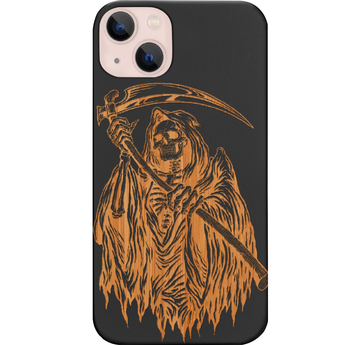 Grim Reaper Engraved Phone Case