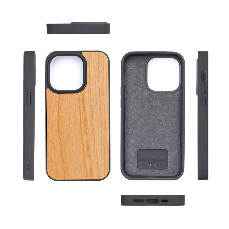 Premium Blank Wood Phone Case (OTTO-Pro) with MagSafe Feature - Compatible with iPhone 12, 13, 14, and 15
