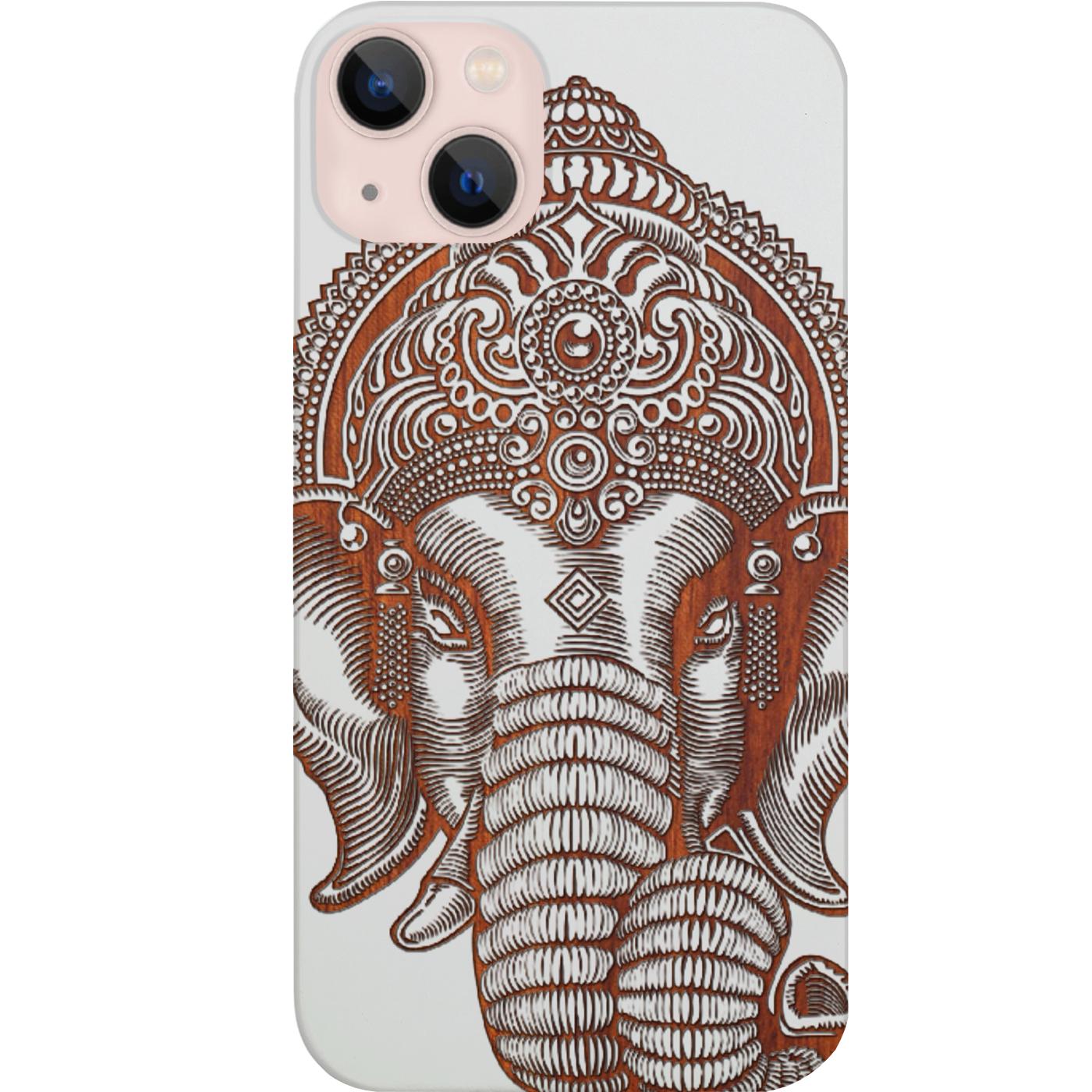 Indian Elephant - Engraved Phone Case