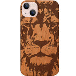 Lion Face 4 - Engraved Phone Case