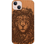 Lion with Glasses - Engraved Phone Case