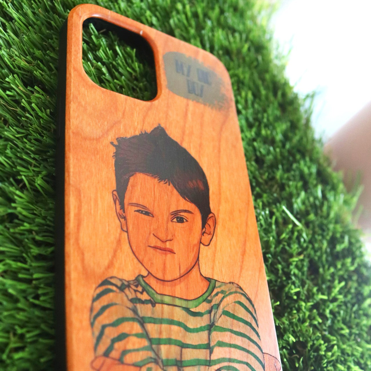 Make a Cartoon of Yourself Wooden Phone Case