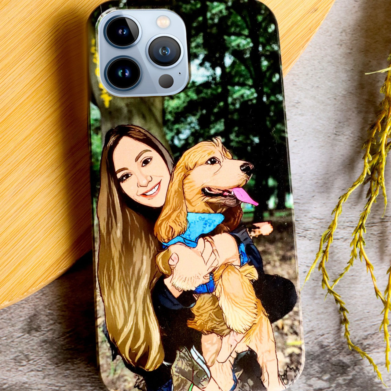 Cartoon Yourself - From Pixels to Wood, Your Story on a Phone Case