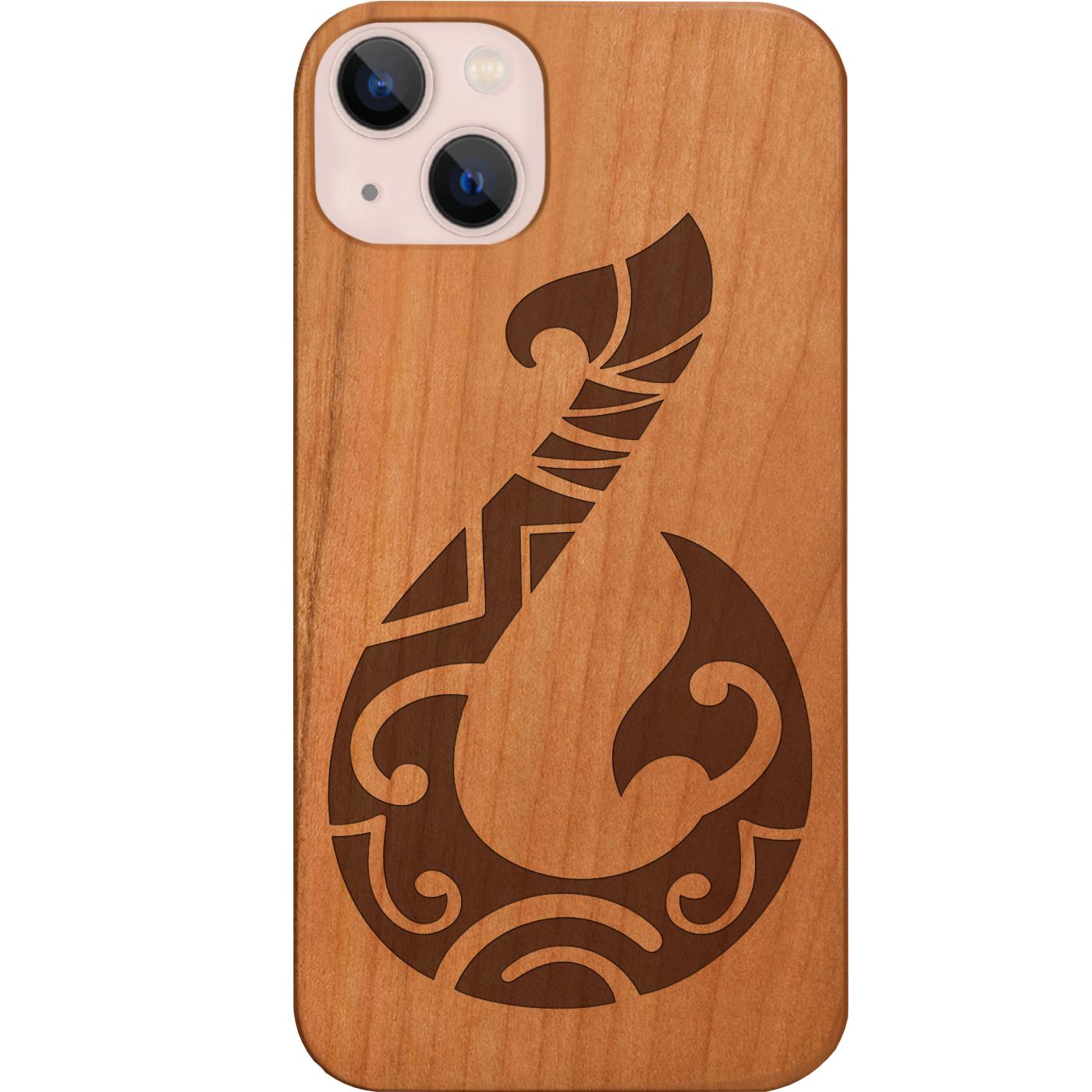 Maori Hook - Engraved Phone Case