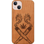 Marijuana Leaf - Engraved Phone Case