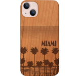 Miami Palm Trees - Engraved Phone Case