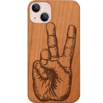 Peace Hand - Engraved Phone Case