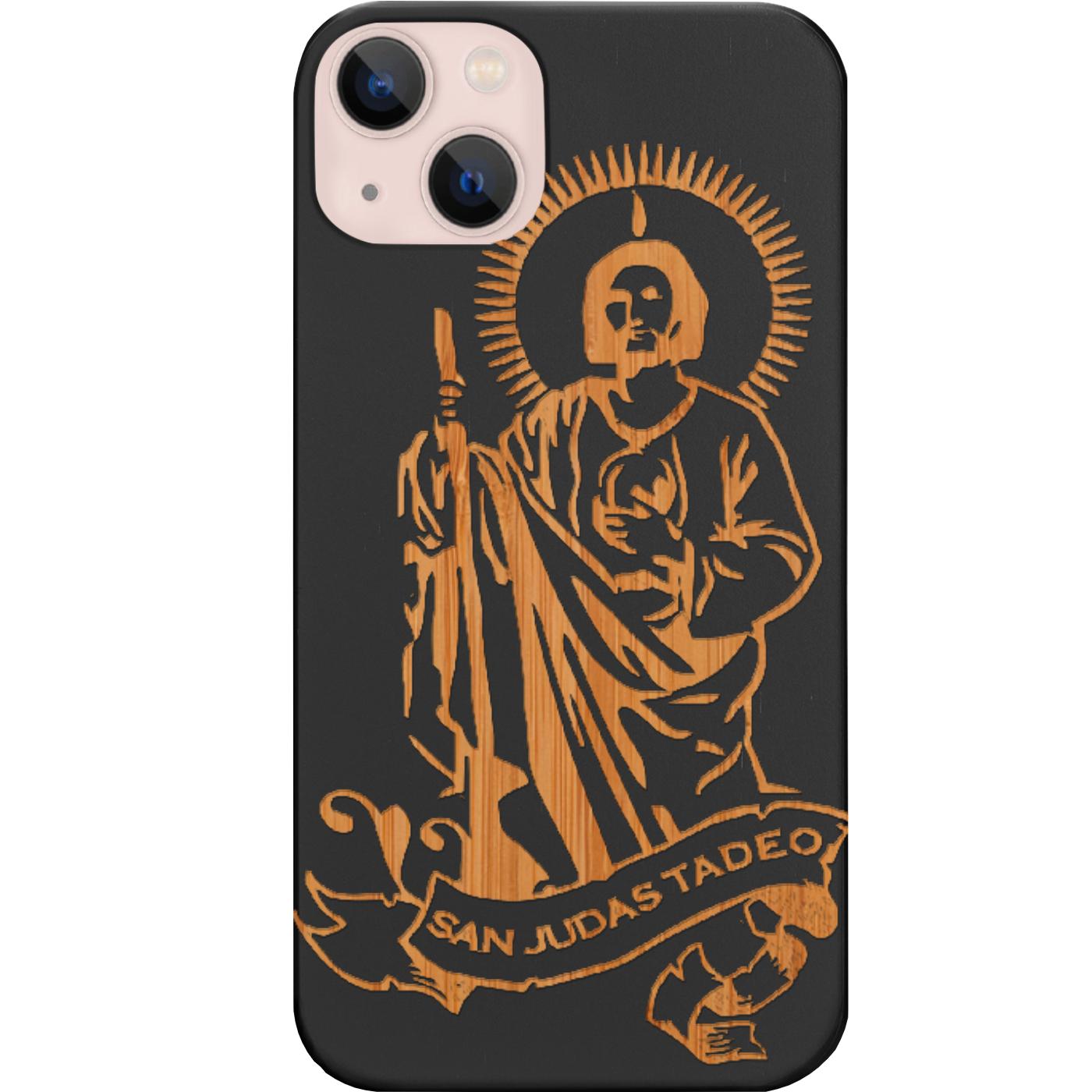 San Judas Engraved Phone Case