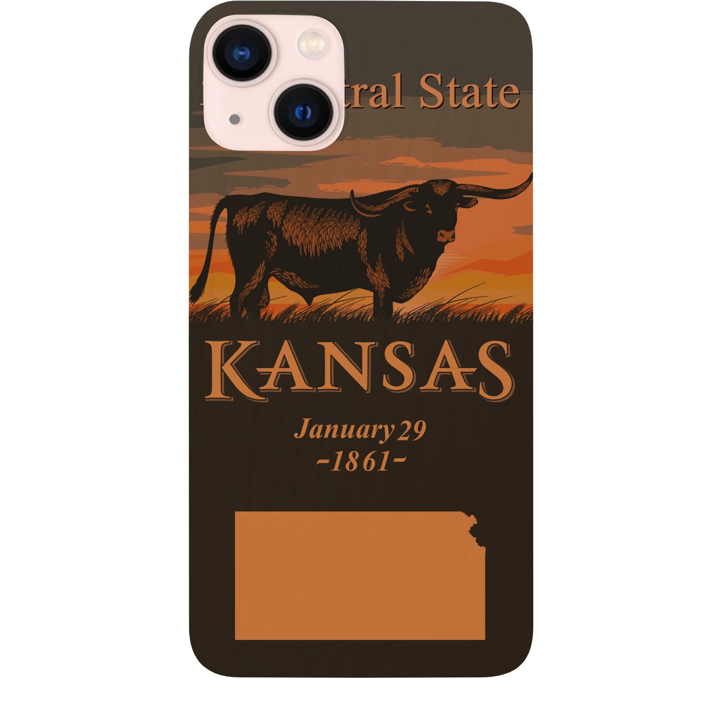 State Kansas - UV Color Printed Phone Case
