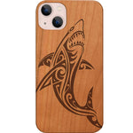 Tribal Shark - Engraved Phone Case