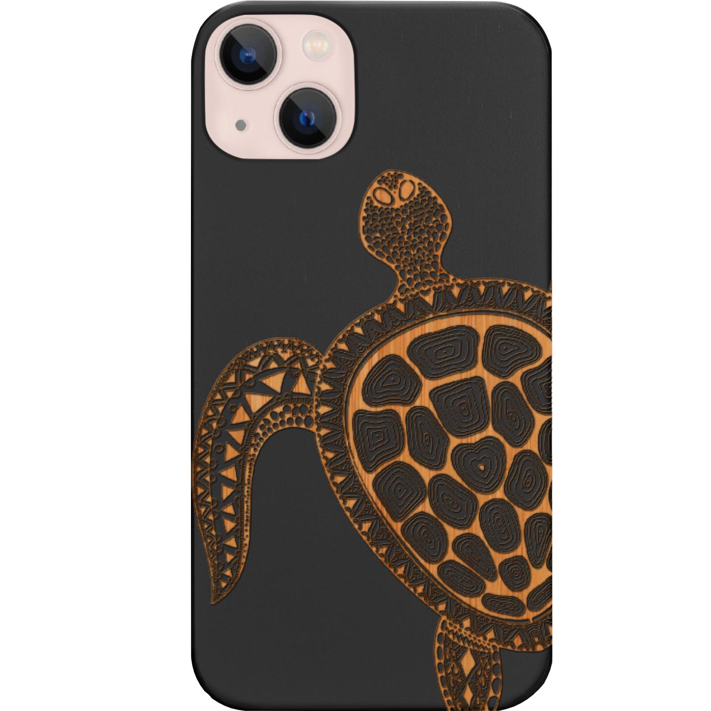 Turtle 3 - Engraved Phone Case