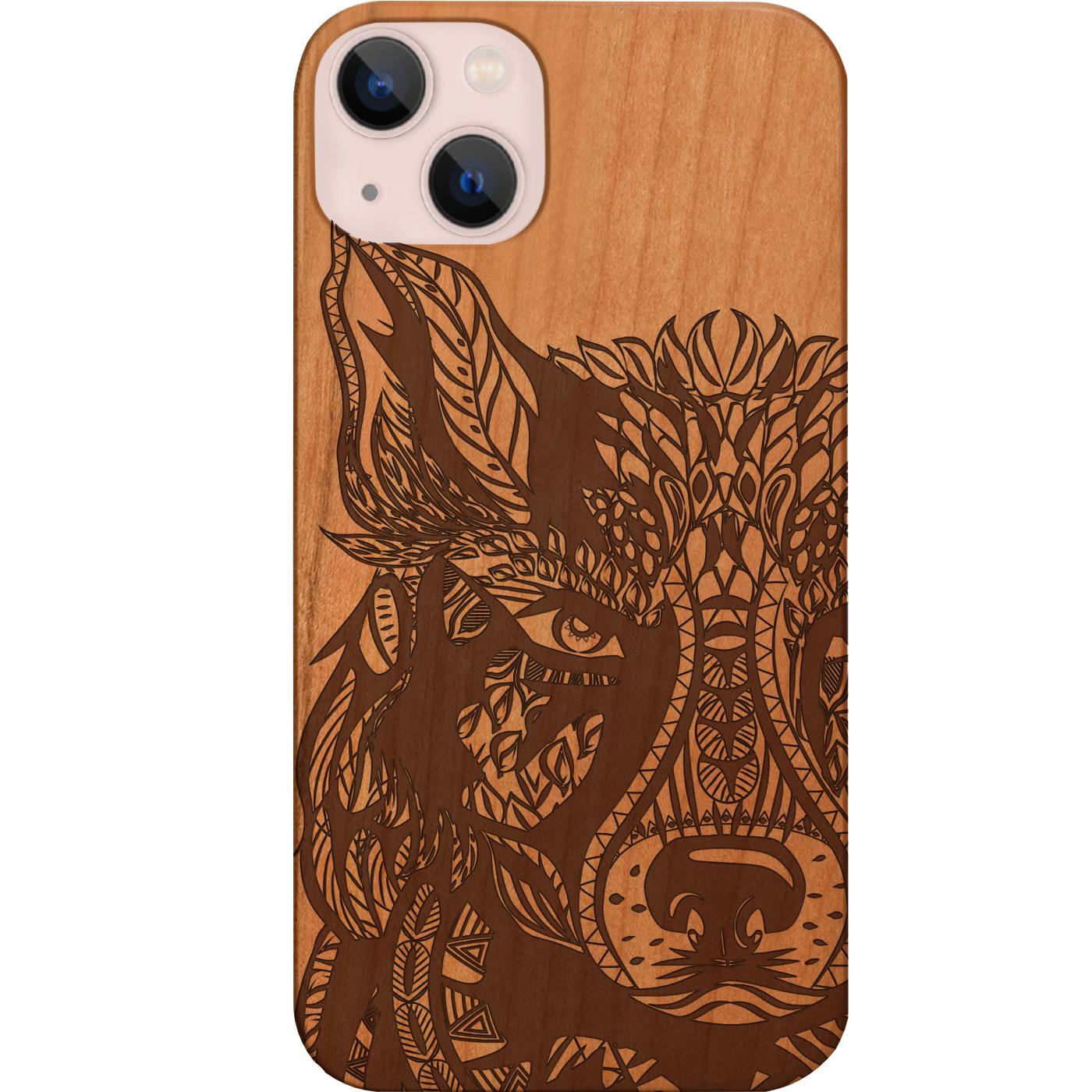 Wolf 2 - Engraved Phone Case
