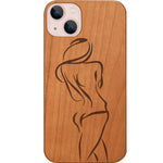 Woman Silhouette - Engraved Phone Case