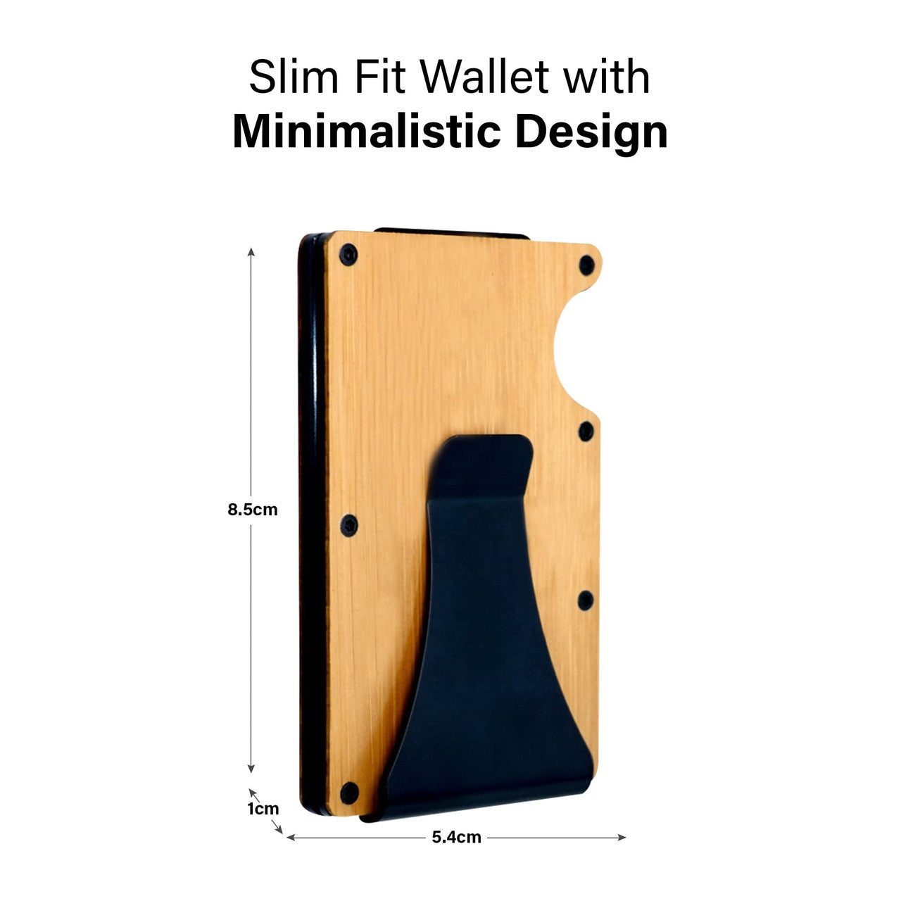 Personalized Card Holder - Horse 1 - Wooden Slim Wallet For Men