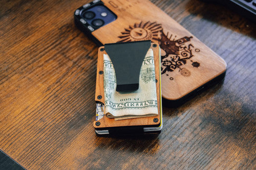 Men’s Card Holder Wallet With Clip - Rfid Blocking Card Holder Smart Wallet For Men