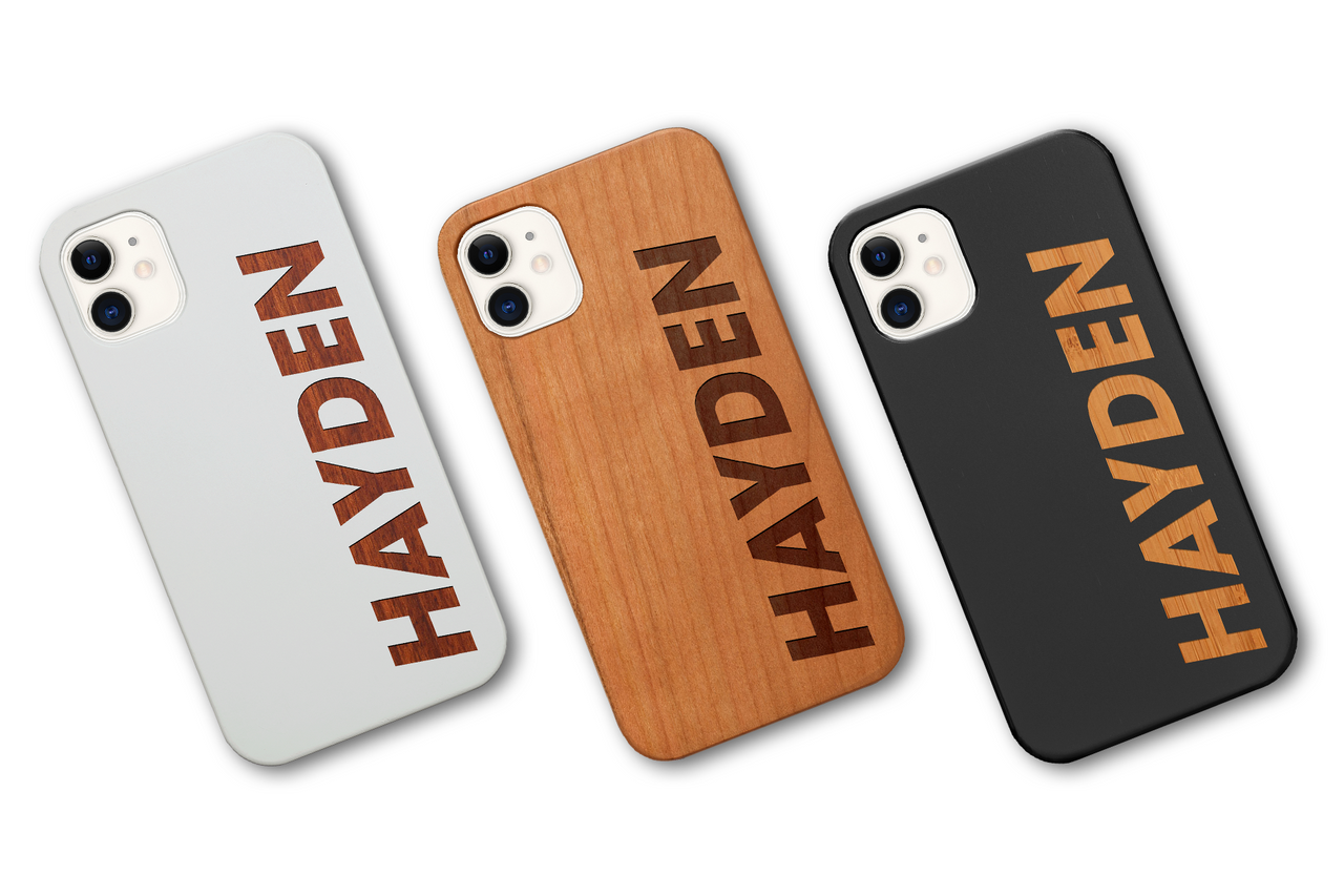 Custom Name Bold - Personalized Wooden Phone Case - Ottocase