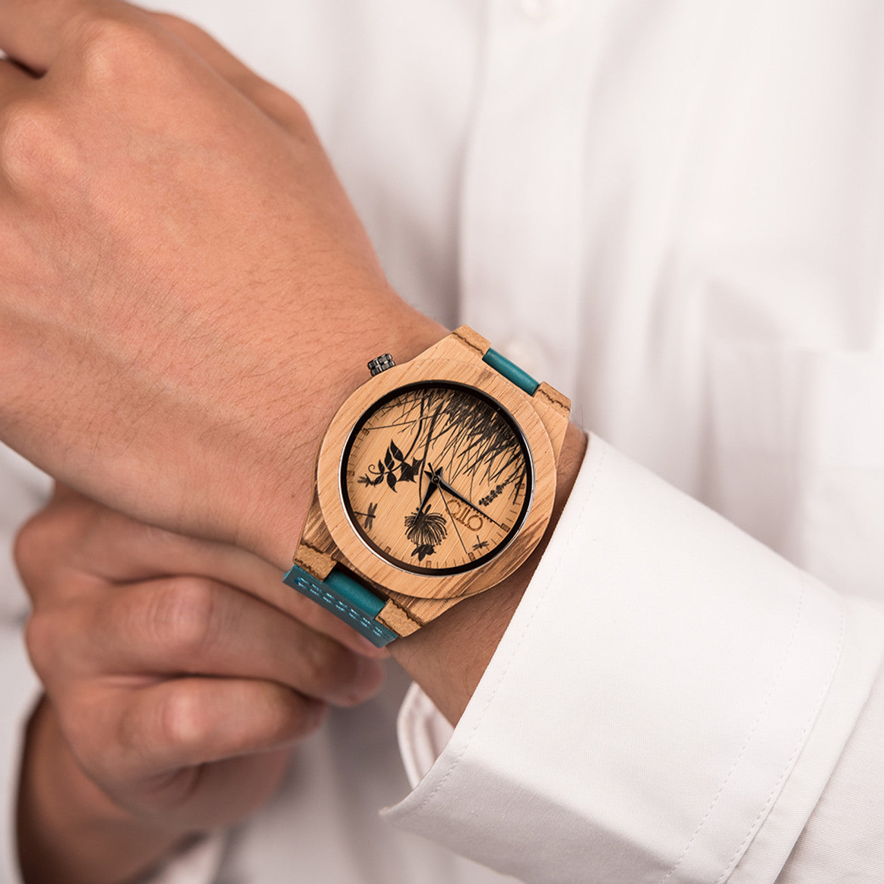 Personalized Bamboo Wood Roman Numeral Watch For Birthday Gifts