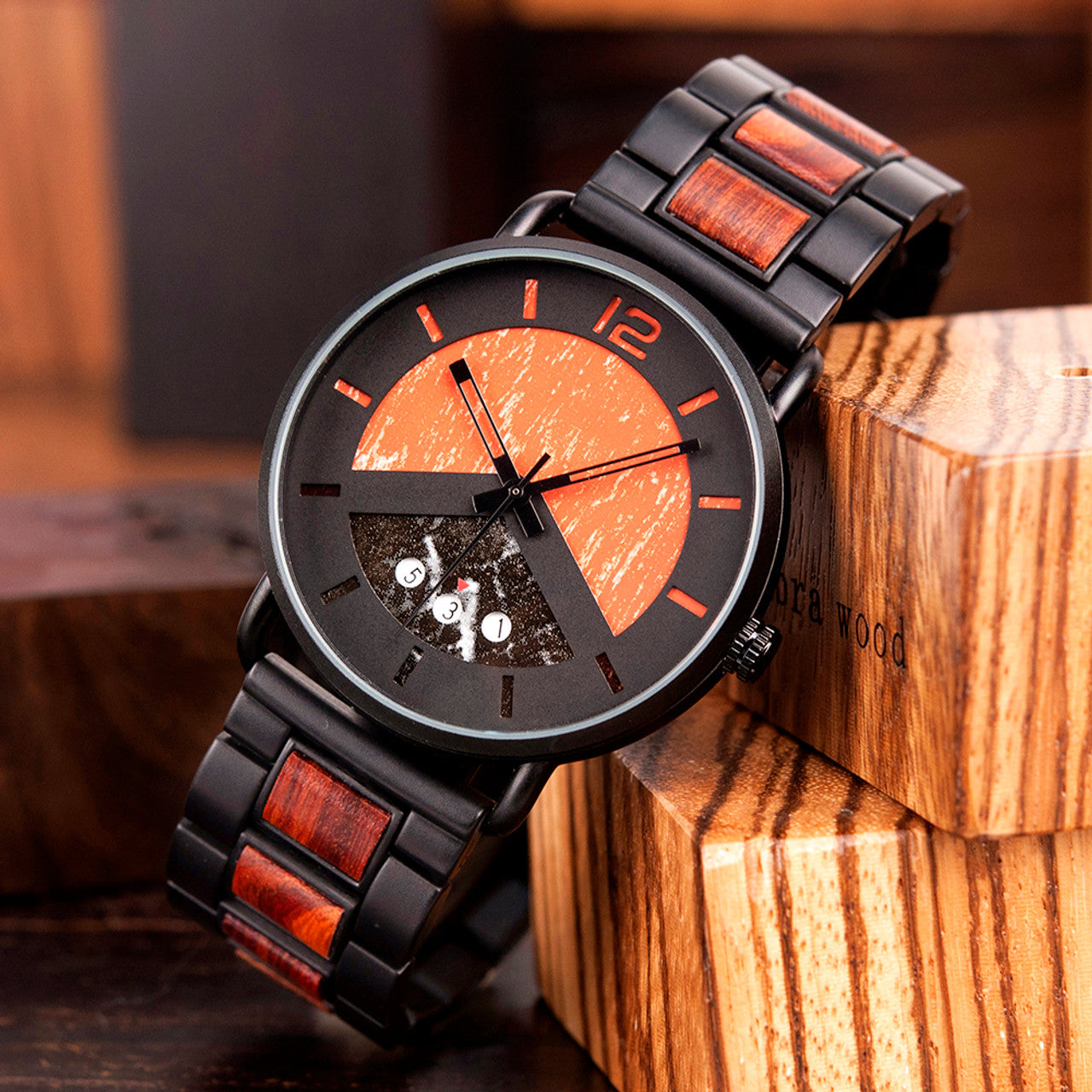 OTTO Wood Watch - Gr030-1c - Wooden Wristwatch for Men