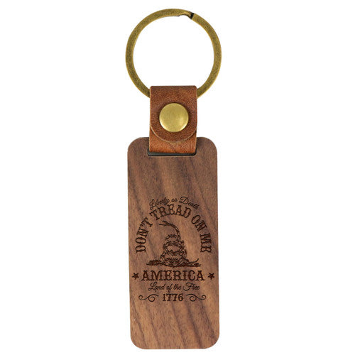 Don't Tread on Me Pocket Clip Keychain