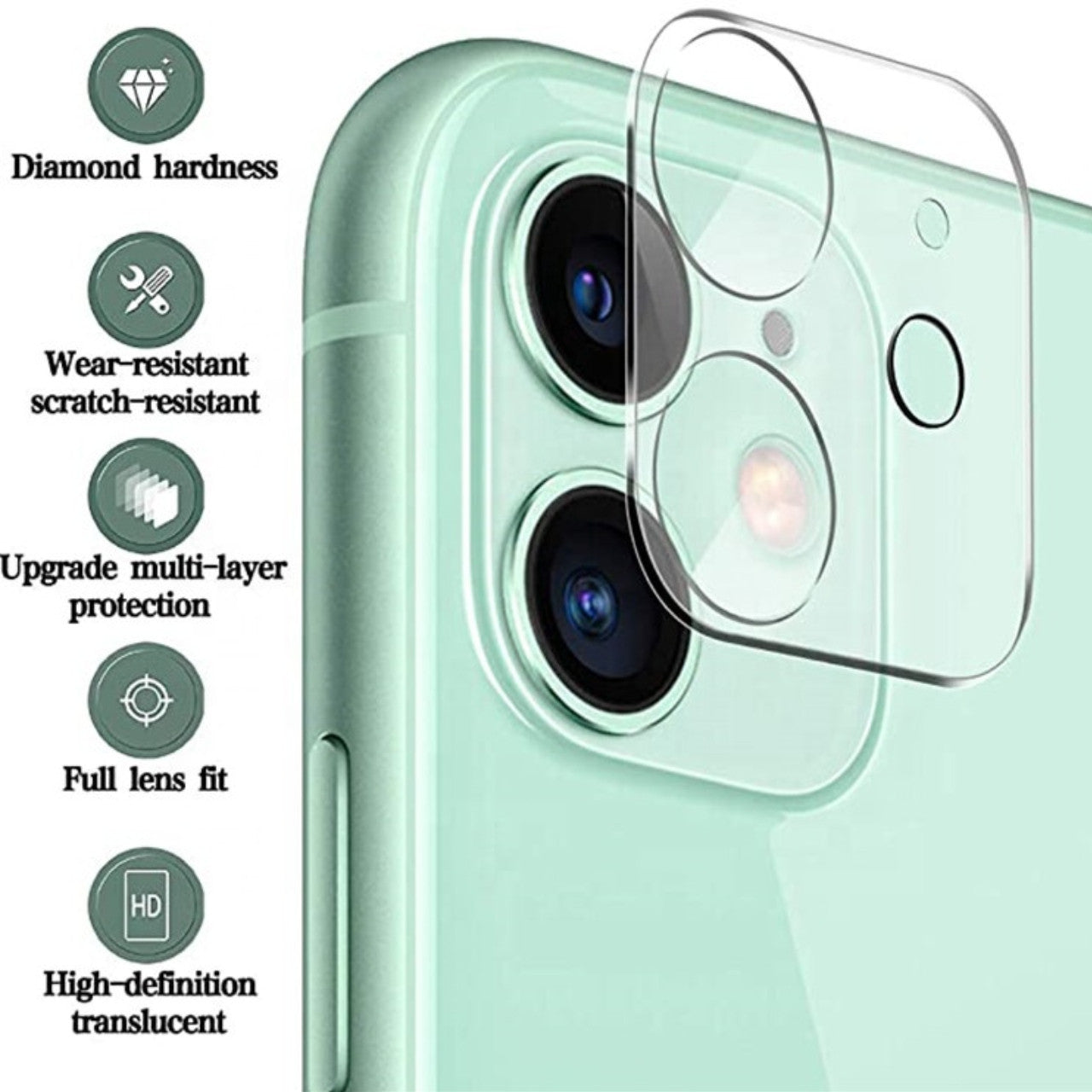 Camera Lens Protector, Highly Durable, and Scratch Resistant