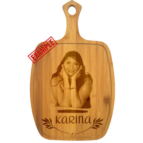 Cutting Board - Rounded Paddle - Customize Yours
